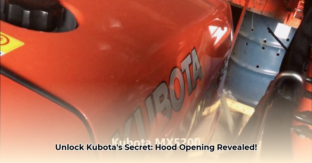 how-to-open-a-kubota-tractor-hood